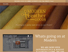 Tablet Screenshot of modernleathergoods.aitrk.com